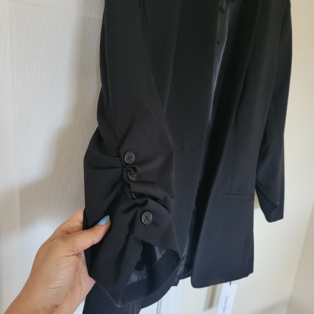 Calvin Klein Button Blazer Jacket - Picture 4 of 5